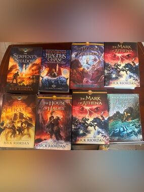 Rick Riordan HUGE Book Set - Colorful Mythology Covers Bonus: Percy Jackson